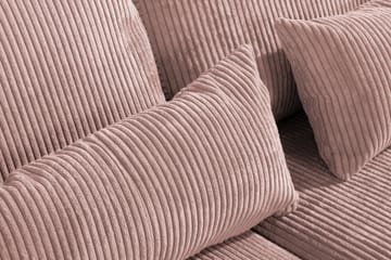 Copenhagen 4-seters Venstrevendt L-formet Divansofa i Manchester - Rosa - Møbler - Sofaer - Sofa med sjeselong