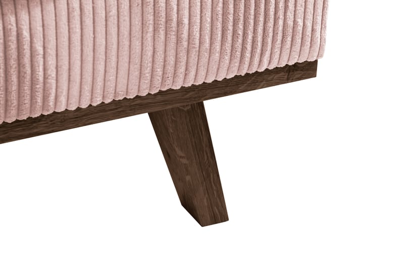 Copenhagen 4-seters Venstrevendt L-formet Divansofa i Manchester - Rosa - Møbler - Sofaer - Sofa med sjeselong
