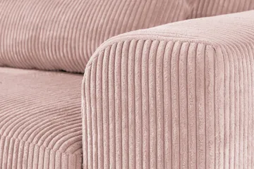 Copenhagen 4-seters Venstrevendt L-formet Divansofa i Manchester - Rosa - Møbler - Sofaer - Sofa med sjeselong