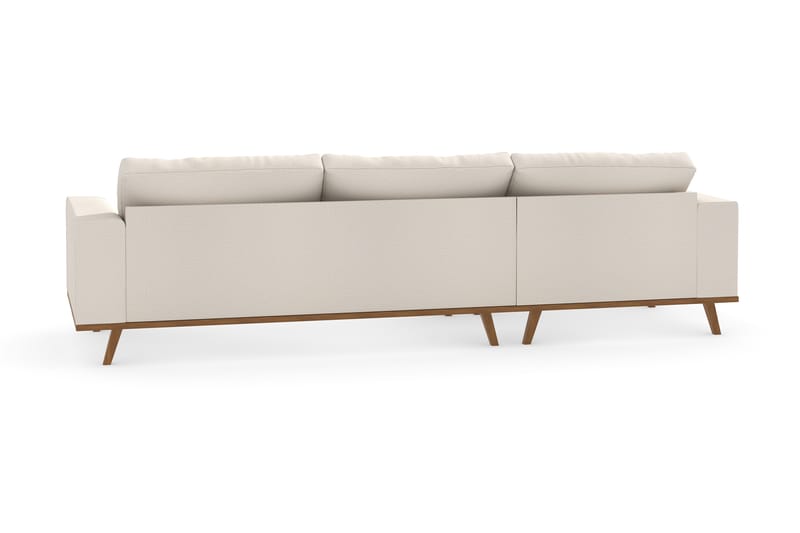 Copenhagen 4-seters Venstrevendt L-formet Divansofa i Stoff - Beige - Møbler - Sofaer - Sofa med sjeselong
