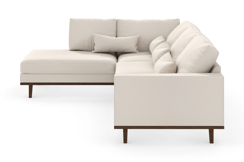 Copenhagen 4-seters Venstrevendt L-formet Divansofa i Stoff - Beige - Møbler - Sofaer - Sofa med sjeselong
