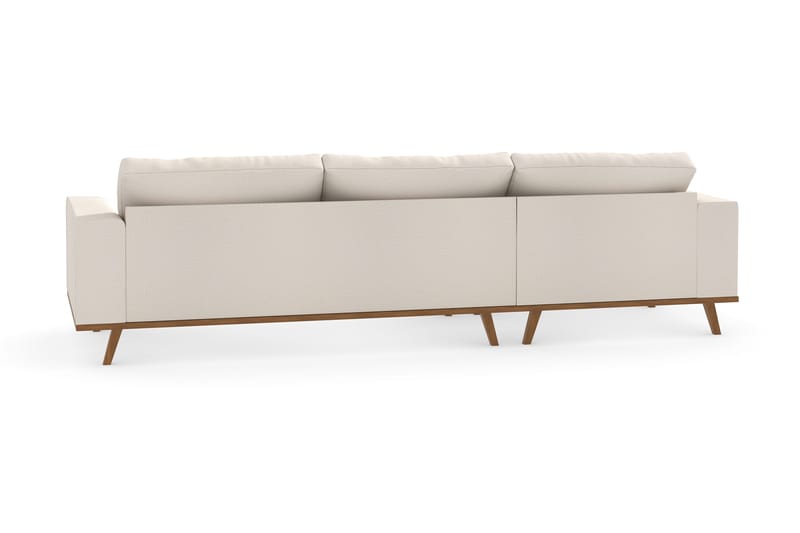 Copenhagen 4-seters Venstrevendt L-formet Divansofa i Stoff - Beige - Møbler - Sofaer - Sofa med sjeselong