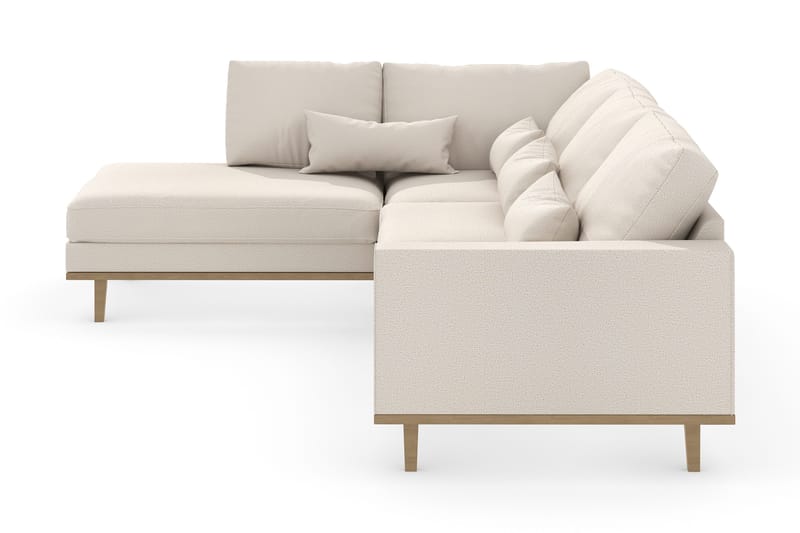 Copenhagen 4-seters Venstrevendt L-formet Divansofa i Stoff - Beige - Møbler - Sofaer - Sofa med sjeselong