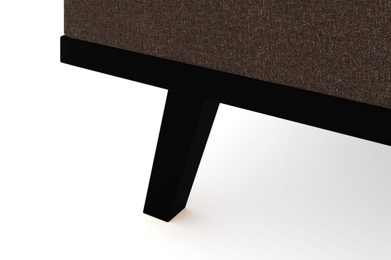 Copenhagen 4-seters Venstrevendt L-formet Divansofa i Stoff - Brun - Møbler - Sofaer - Sofa med sjeselong