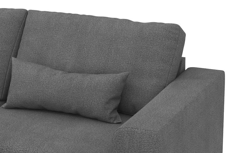 Copenhagen 4-seters Venstrevendt L-formet Divansofa i Stoff - Mørk grå - Møbler - Sofaer - Sofa med sjeselong