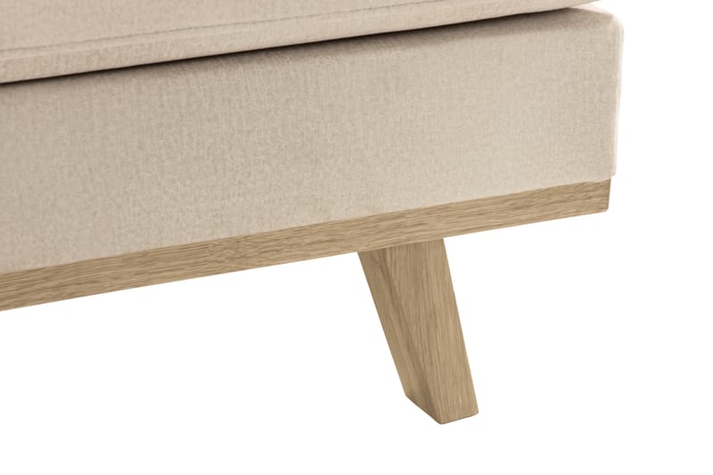 Copenhagen 4-seters Venstrevendt L-formet Sjeselongsofa i Fløyel - Beige - Møbler - Sofaer - Sofa med sjeselong