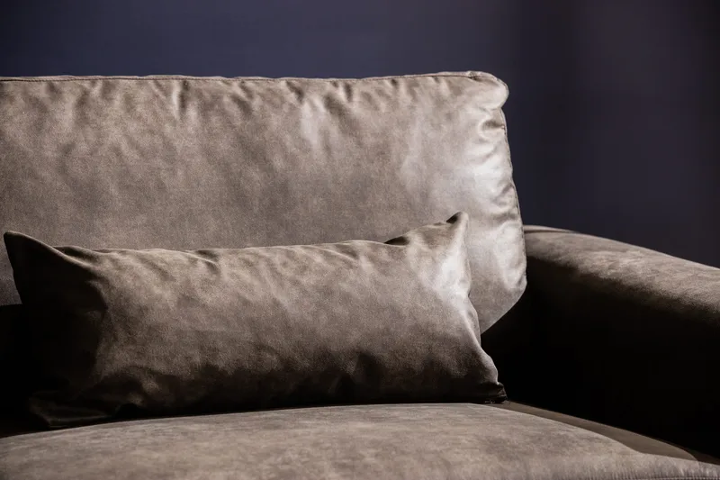 Copenhagen 4-seters Venstrevendt L-formet Sjeselongsofa i Kunstlær - Mørk grå - Møbler - Sofaer - Sofa med sjeselong