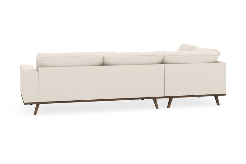 Copenhagen 4-seters Venstrevendt L-formet Sjeselongsofa i Manchester - Beige - Møbler - Sofaer - Sofa med sjeselong