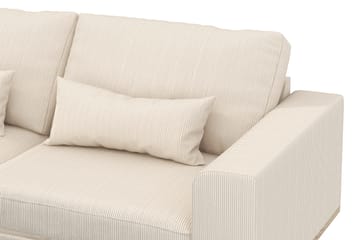 Copenhagen 4-seters Venstrevendt L-formet Sjeselongsofa i Manchester - Beige - Møbler - Sofaer - Sofa med sjeselong