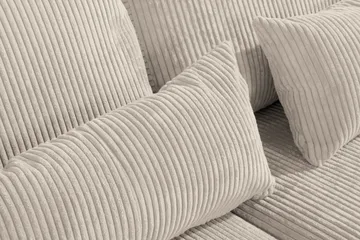 Copenhagen 4-seters Venstrevendt L-formet Sjeselongsofa i Manchester - Beige - Møbler - Sofaer - Sofa med sjeselong