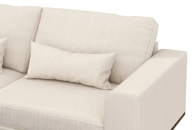 Copenhagen 4-seters Venstrevendt L-formet Sjeselongsofa i Manchester - Beige - Møbler - Sofaer - Sofa med sjeselong