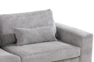 Copenhagen 4-seters Venstrevendt L-formet Sjeselongsofa i Manchester - Lys grå - Møbler - Sofaer - Sofa med sjeselong