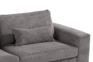 Copenhagen 4-seters Venstrevendt L-formet Sjeselongsofa i Manchester - Mørk grå - Møbler - Sofaer - Sofa med sjeselong
