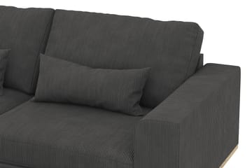 Copenhagen 4-seters Venstrevendt L-formet Sjeselongsofa i Manchester - Mørk grå - Møbler - Sofaer - Sofa med sjeselong