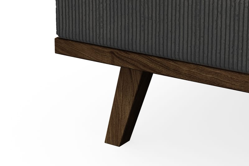 Copenhagen 4-seters Venstrevendt L-formet Sjeselongsofa i Manchester - Mørk grå - Møbler - Sofaer - Sofa med sjeselong