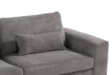 Copenhagen 4-seters Venstrevendt L-formet Sjeselongsofa i Manchester - Mørk grå - Møbler - Sofaer - Sofa med sjeselong