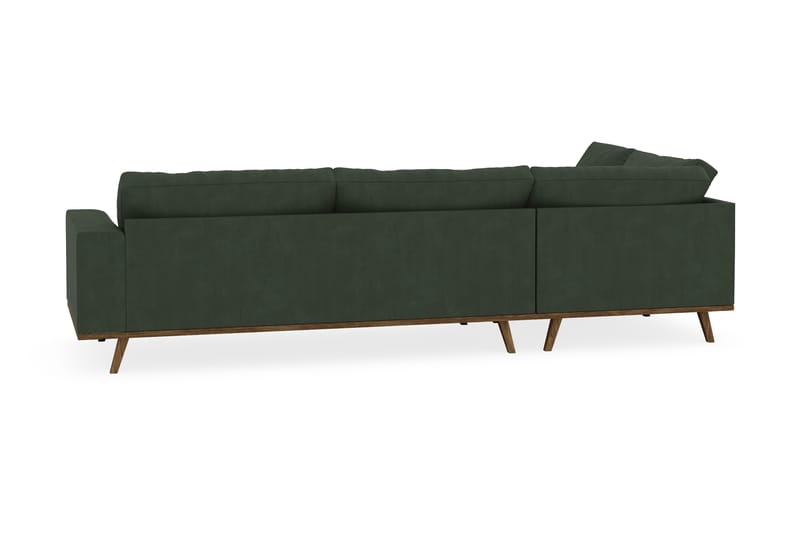 Copenhagen 4-seters Venstrevendt L-formet Sjeselongsofa i Manchester - Mørk grønn - Møbler - Sofaer - Sofa med sjeselong
