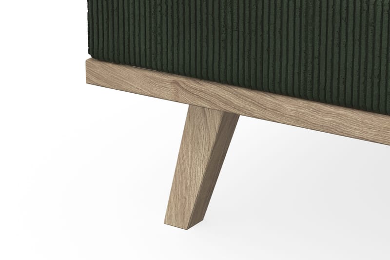 Copenhagen 4-seters Venstrevendt L-formet Sjeselongsofa i Manchester - Mørk grønn - Møbler - Sofaer - Sofa med sjeselong