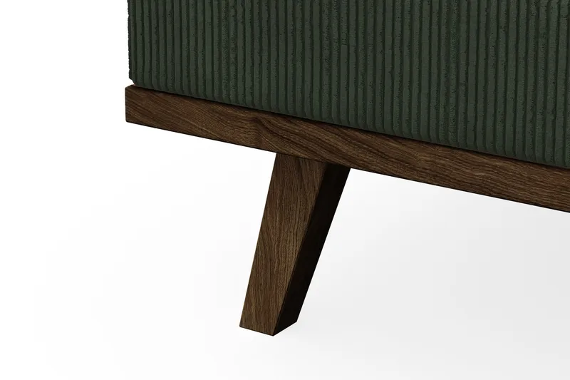 Copenhagen 4-seters Venstrevendt L-formet Sjeselongsofa i Manchester - Mørk grønn - Møbler - Sofaer - Sofa med sjeselong