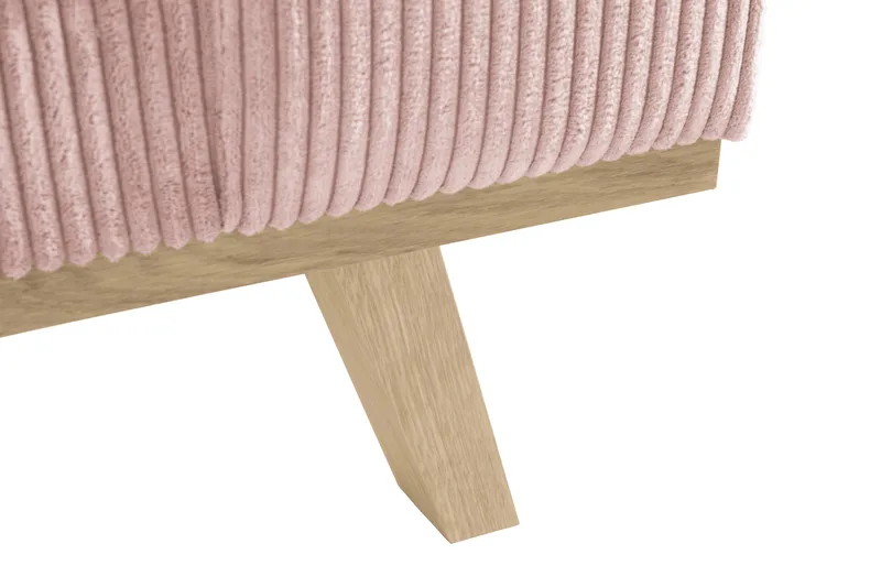 Copenhagen 4-seters Venstrevendt L-formet Sjeselongsofa i Manchester - Rosa - Møbler - Sofaer - Sofa med sjeselong