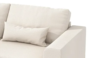 Copenhagen 4-seters Venstrevendt L-formet Sjeselongsofa i Stoff - Beige - Møbler - Sofaer - Sofa med sjeselong