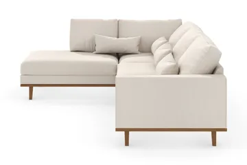 Copenhagen 4-seters Venstrevendt L-formet Sjeselongsofa i Stoff - Beige - Møbler - Sofaer - Sofa med sjeselong