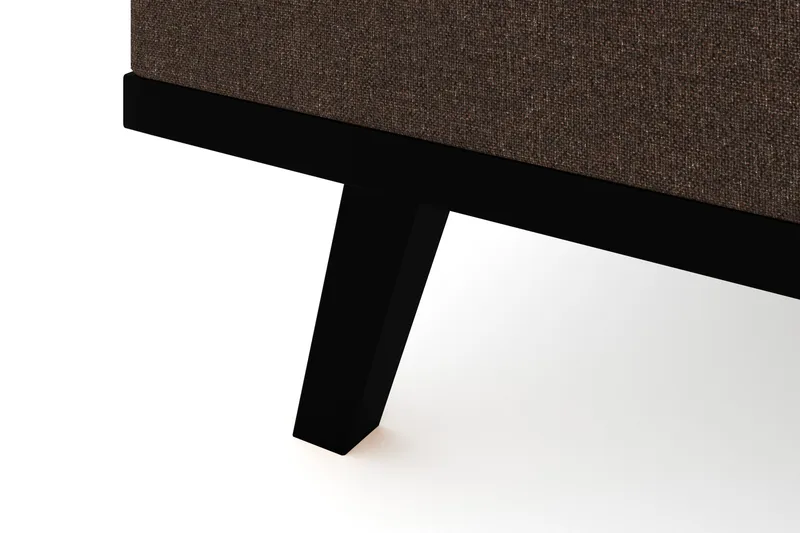Copenhagen 4-seters Venstrevendt L-formet Sjeselongsofa i Stoff - Brun - Møbler - Sofaer - Sofa med sjeselong