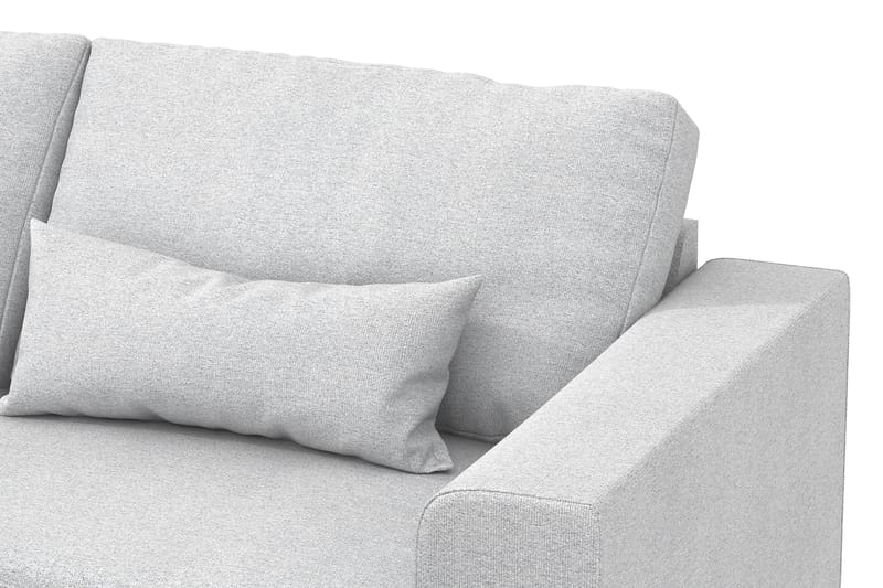 Copenhagen 4-seters Venstrevendt L-formet Sjeselongsofa i Stoff - Lys grå - Møbler - Sofaer - Sofa med sjeselong