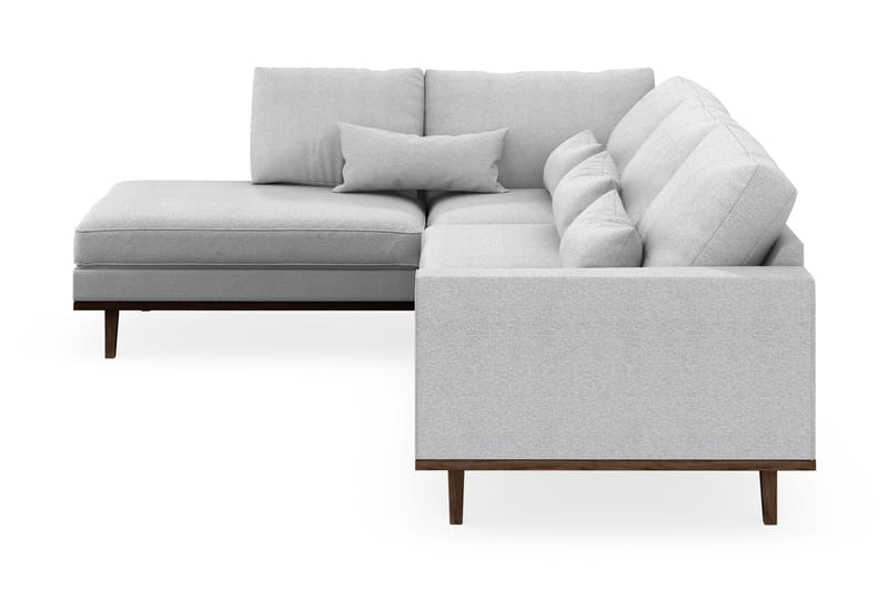 Copenhagen 4-seters Venstrevendt L-formet Sjeselongsofa i Stoff - Lys grå - Møbler - Sofaer - Sofa med sjeselong