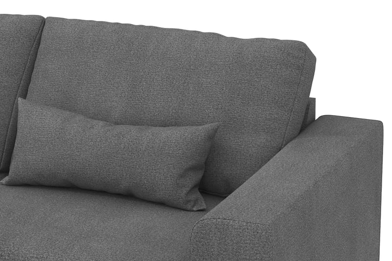 Copenhagen 4-seters Venstrevendt L-formet Sjeselongsofa i Stoff - Mørk grå - Møbler - Sofaer - Sofa med sjeselong