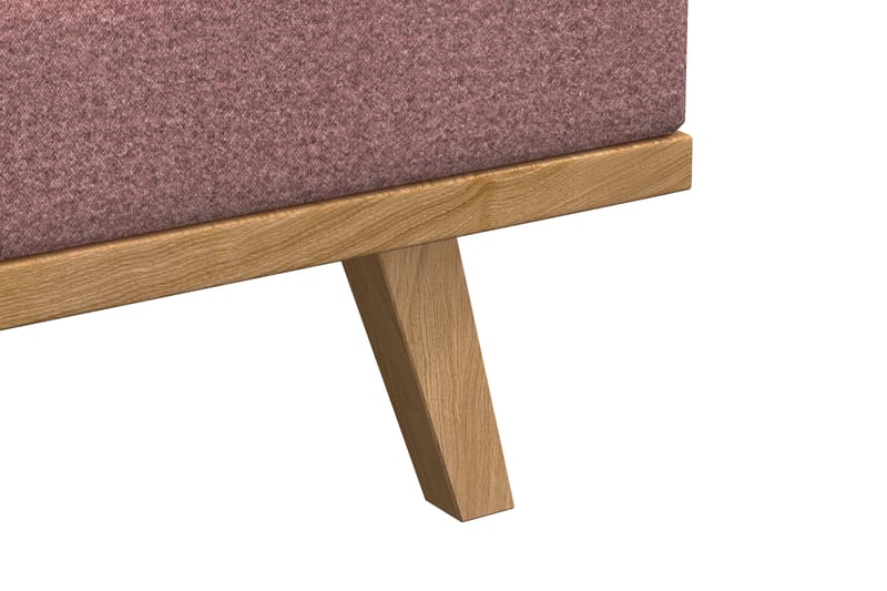 Copenhagen 4-seters Venstrevendt L-formet Sjeselongsofa i Stoff - Rosa - Møbler - Sofaer - Sofa med sjeselong