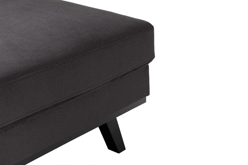 Copenhagen Compact 3-seters Vendbar L-formet Divansofa i Fløyel - Mørk grå - Møbler - Sofaer - Sofa med sjeselong