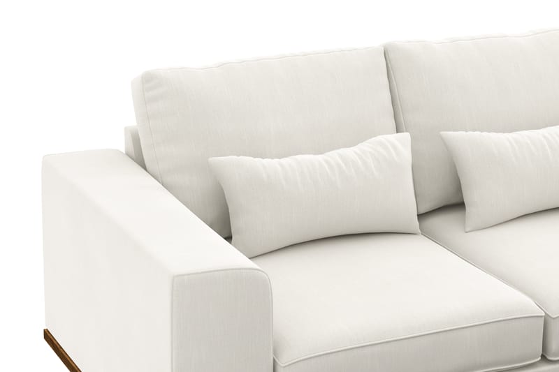 Copenhagen Compact 3-seters Vendbar L-formet Divansofa i Stoff - Lys grå - Møbler - Sofaer - Sofa med sjeselong