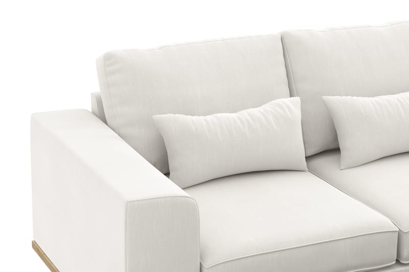 Copenhagen Compact 3-seters Vendbar L-formet Divansofa i Stoff - Lys grå - Møbler - Sofaer - Sofa med sjeselong
