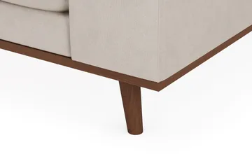 Copenhagen Premium 4-personers Venstrevendt L-formet Dyb Chaiselongsofa i Stoff - Beige - Møbler - Sofaer - Sofa med sjeselong
