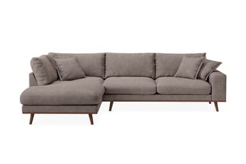 Copenhagen Premium 4-personers Venstrevendt L-formet Dyb Chaiselongsofa i Stoff