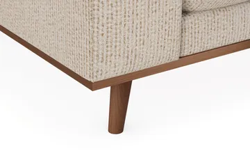 Copenhagen Premium 4-personers Højrevendt L-formet Dyb Divansofa i Chenille - Beige - Møbler - Sofaer - Sofa med sjeselong