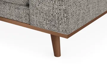 Copenhagen Premium 4-personers Venstrevendt L-formet Dyb Chaiselongsofa i Chenille - Grå - Møbler - Sofaer - Sofa med sjeselong