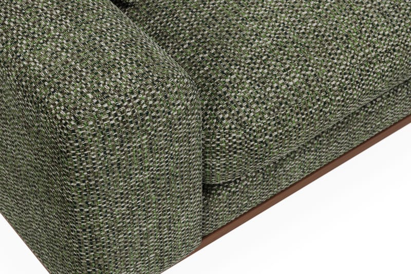 Copenhagen Premium 4-personers Højrevendt L-formet Dyb Chaiselongsofa i Chenille - Grøn - Møbler - Sofaer - Sofa med sjeselong