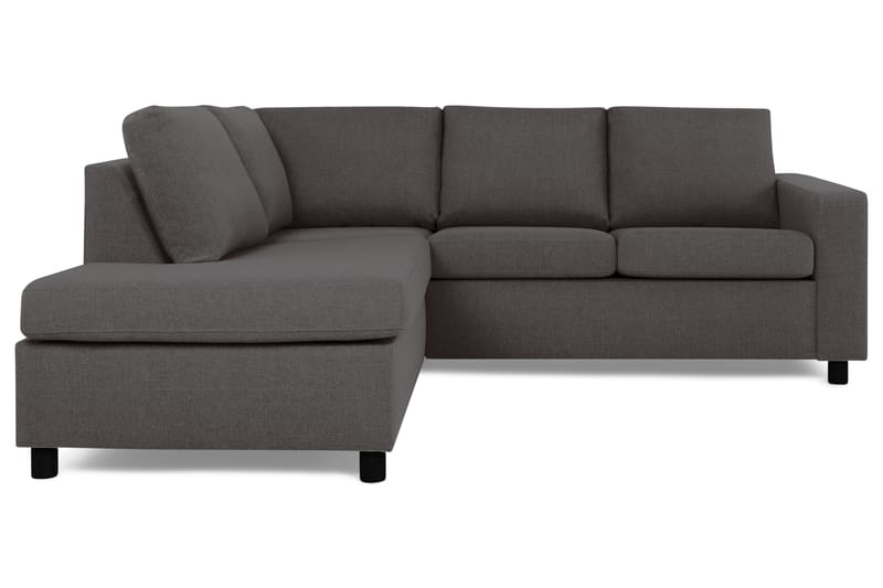 Crazy 2-seters Sofa med Sjeselong Venstre - Mørkegrå - 2 seters sofa med divan - Sofa med sjeselong