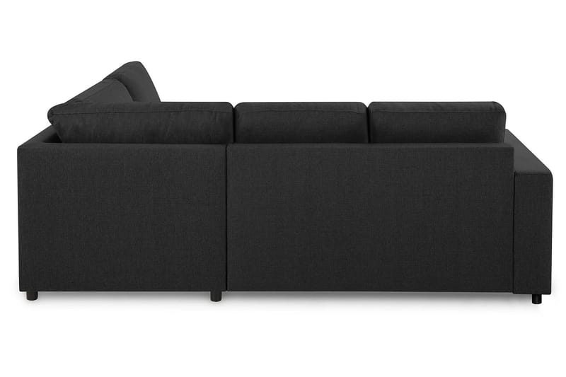 Crazy 3-seters Høyrevendt L-formet Sjeselongsofa i Stoff - Antrasitt - Møbler - Sofaer - Sofa med sjeselong - 2 seters sofa med divan