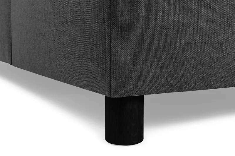 Crazy 3-seters Høyrevendt L-formet Sjeselongsofa i Stoff - Antrasitt - Møbler - Sofaer - Sofa med sjeselong - 3 seters sofa med divan