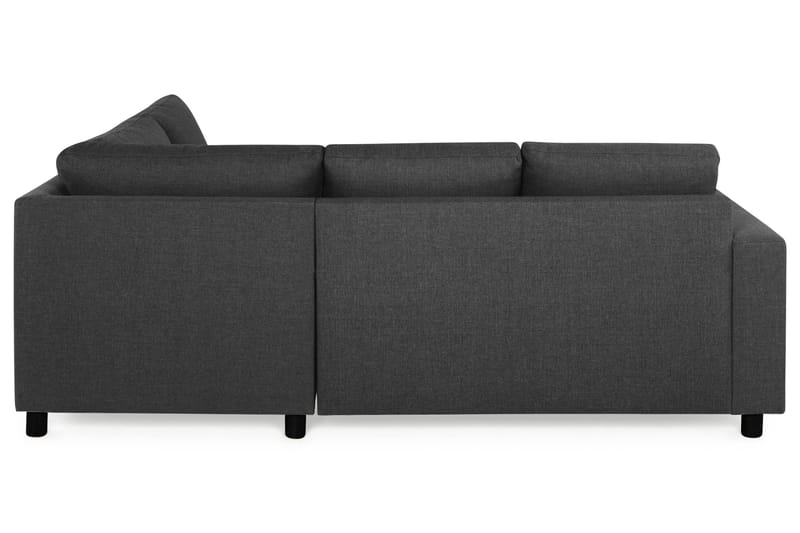 Crazy 3-seters Høyrevendt L-formet Sjeselongsofa i Stoff - Antrasitt - Møbler - Sofaer - Sofa med sjeselong