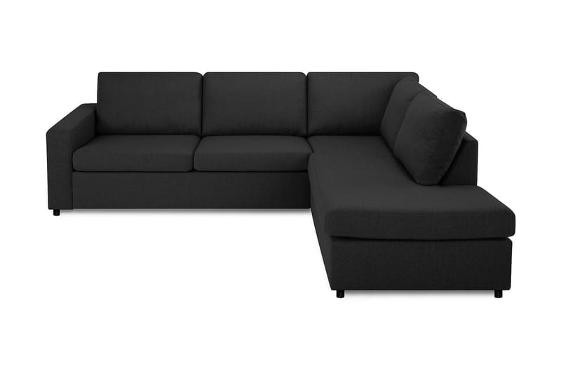 Crazy 3-seters Høyrevendt L-formet Sjeselongsofa i Stoff - Antrasitt - Møbler - Sofaer - Sofa med sjeselong