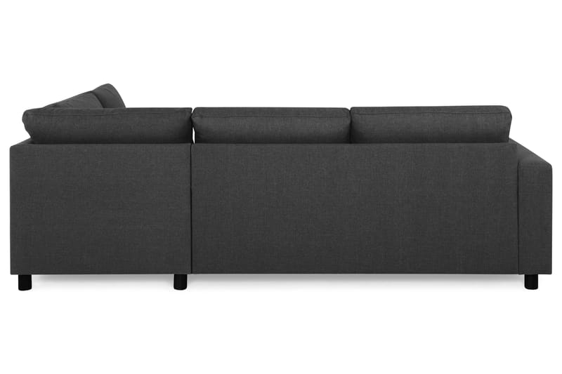 Crazy 3-seters Høyrevendt L-formet Sjeselongsofa i Stoff - Antrasitt - Møbler - Sofaer - Sofa med sjeselong