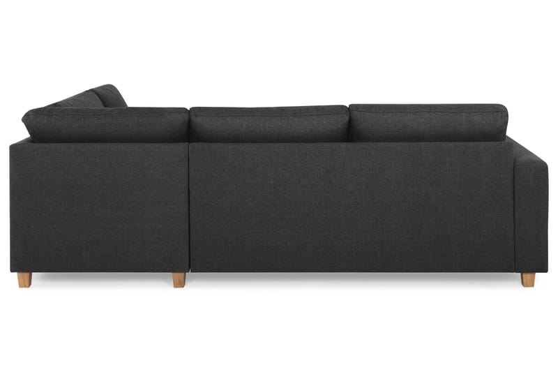 Crazy 3-seters Høyrevendt L-formet Sjeselongsofa i Stoff - Antrasitt - Møbler - Sofaer - Sofa med sjeselong