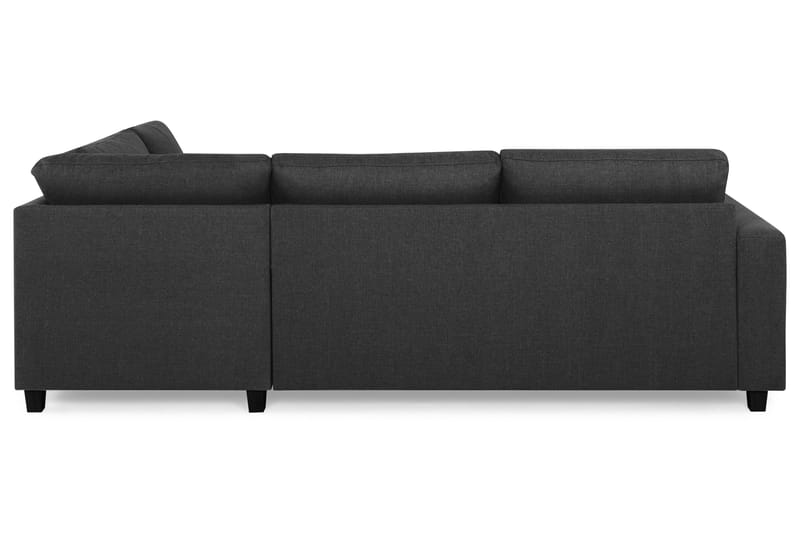 Crazy 3-seters Høyrevendt L-formet Sjeselongsofa i Stoff - Antrasitt - Møbler - Sofaer - Sofa med sjeselong