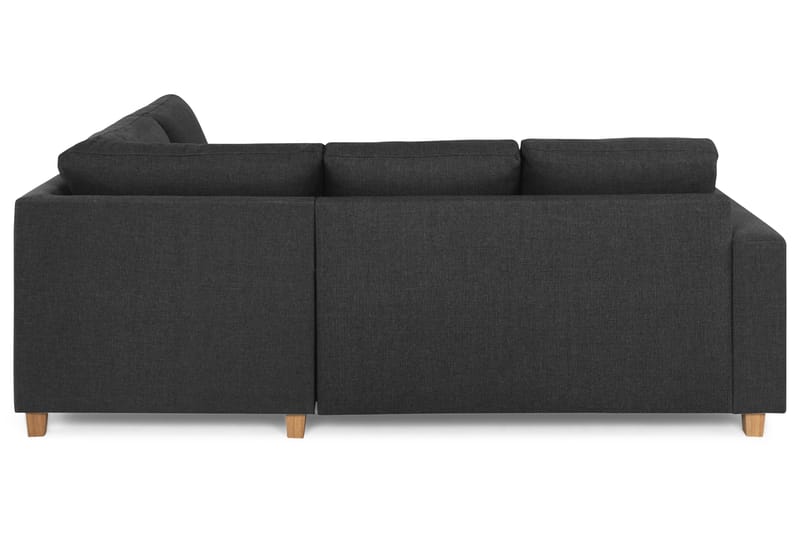 Crazy 3-seters Høyrevendt L-formet Sjeselongsofa i Stoff - Antrasitt - Møbler - Sofaer - Sofa med sjeselong