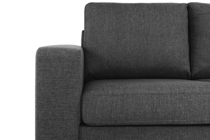 Crazy 3-seters Høyrevendt L-formet Sjeselongsofa i Stoff - Antrasitt - Møbler - Sofaer - Sofa med sjeselong