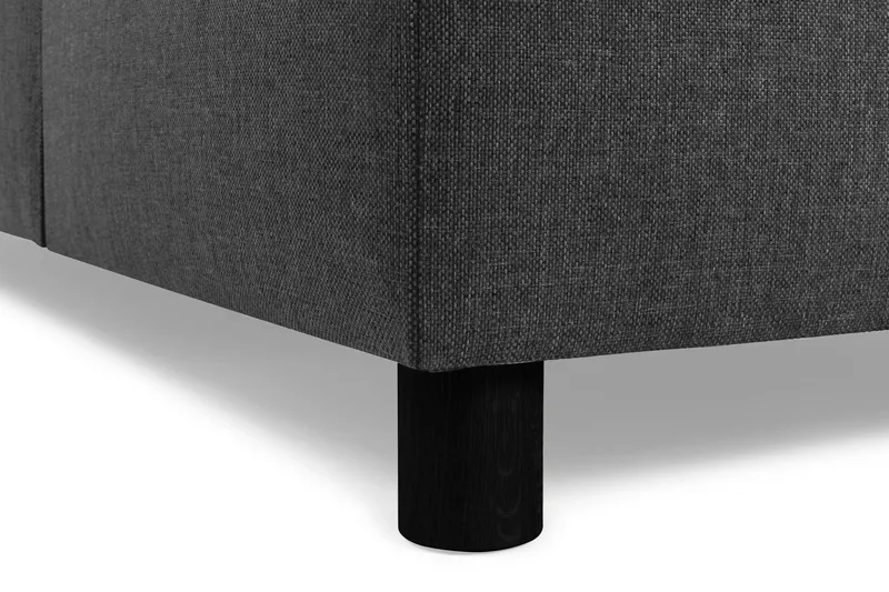 Crazy 3-seters Høyrevendt L-formet Sjeselongsofa i Stoff - Antrasitt - Møbler - Sofaer - Sofa med sjeselong - 2 seters sofa med divan